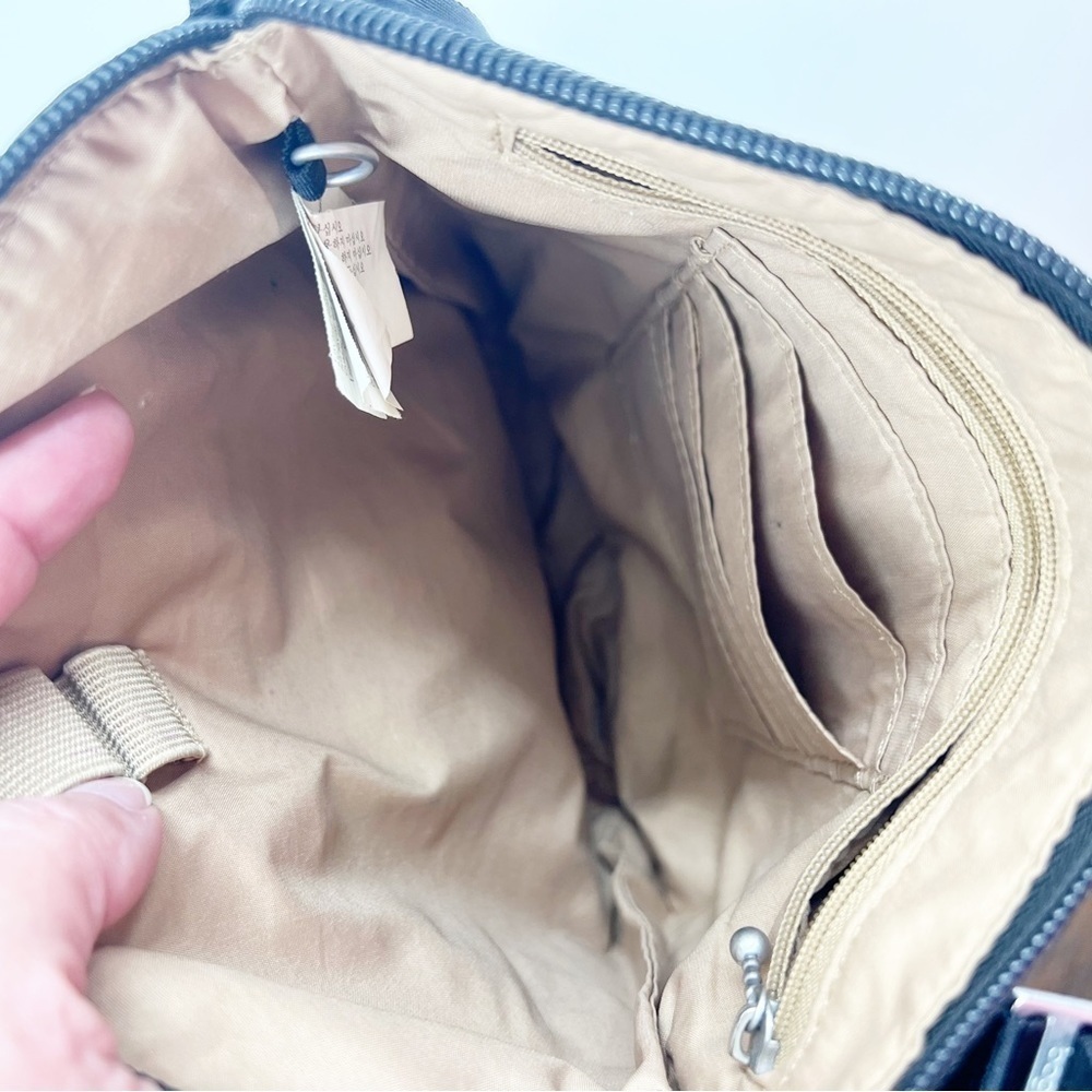 ✅BAGGALLINI BLACK NYLON CANVAS URBAN MESSENGER CROSSBODY ORGANIZER SHOULDER BAG - Picture 6 of 6